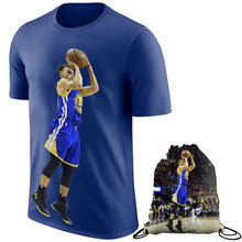 Load image into Gallery viewer, Kids Blue Basketball T-Shirt Set #30 6-13 y.o